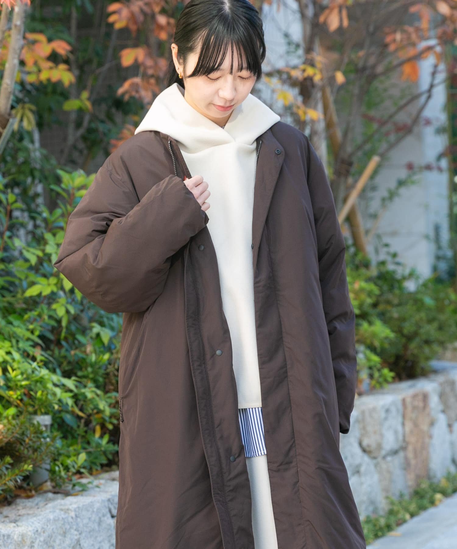 URBAN RESEARCH DOORS｜『UR TECH』中綿 ノーカラーコート | Rakuten