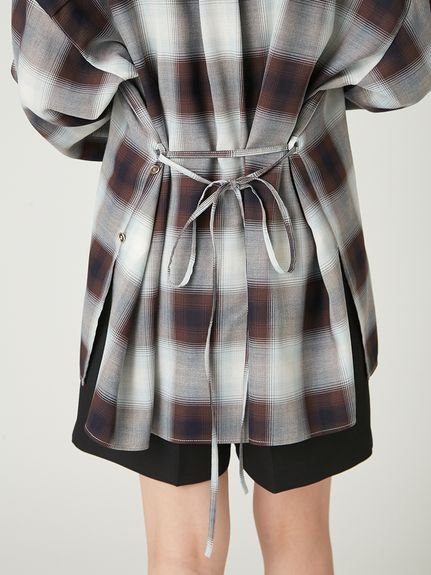 FRAY I.D｜2wayオンブレチェックシャツ | Rakuten Fashion(楽天