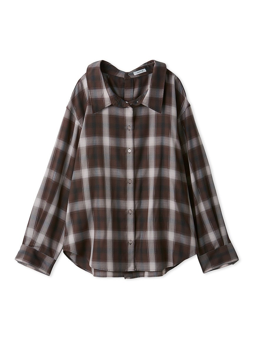 FRAY I.D｜オンブレラメチェックアシメシャツ | Rakuten Fashion(楽天