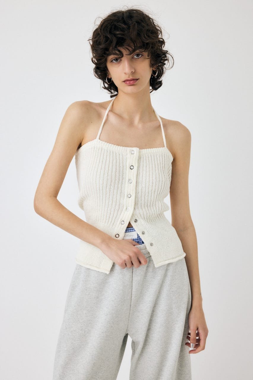 moussy｜FRONT BUTTON ニットキャミ | Rakuten Fashion(楽天