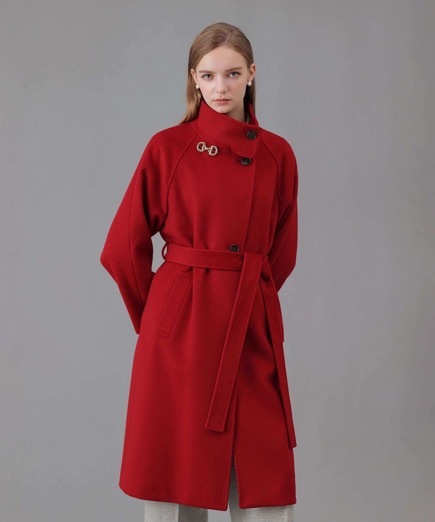 ANAYI｜カシミヤ混スタンドカラーコート | Rakuten Fashion(楽天