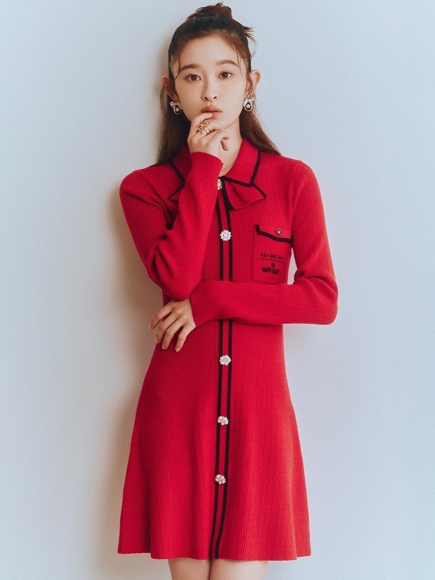 LILY BROWN｜【LILY BROWN×MARY QUANT】デイジー釦付きビジューミニ