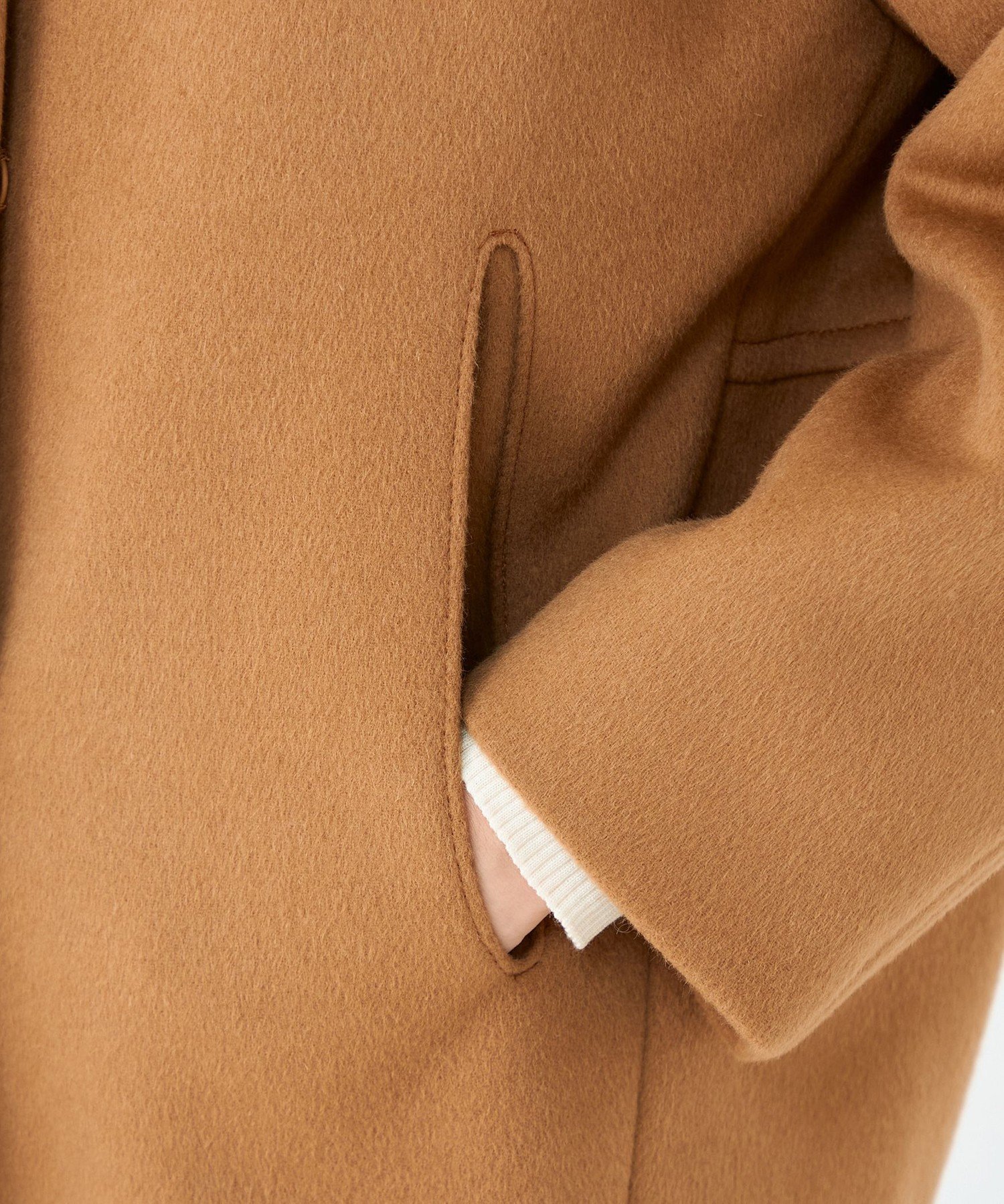 TOMORROWLAND｜ウールカシミヤビーバー ショートコクーンコート