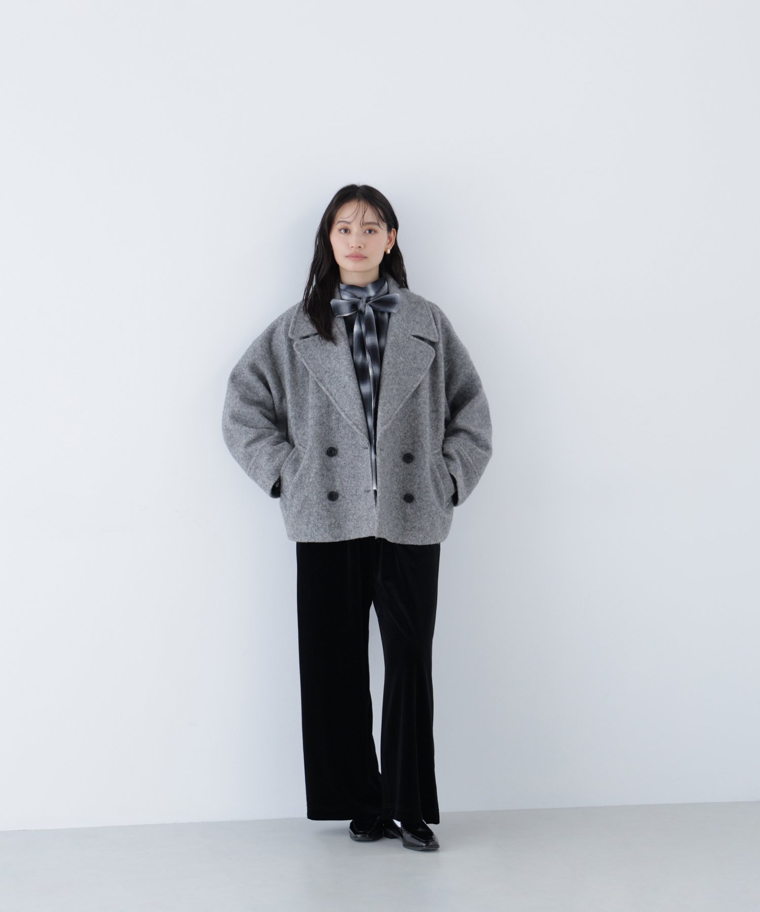 NATURAL BEAUTY BASIC｜ウーリーフォルムハーフコート | Rakuten