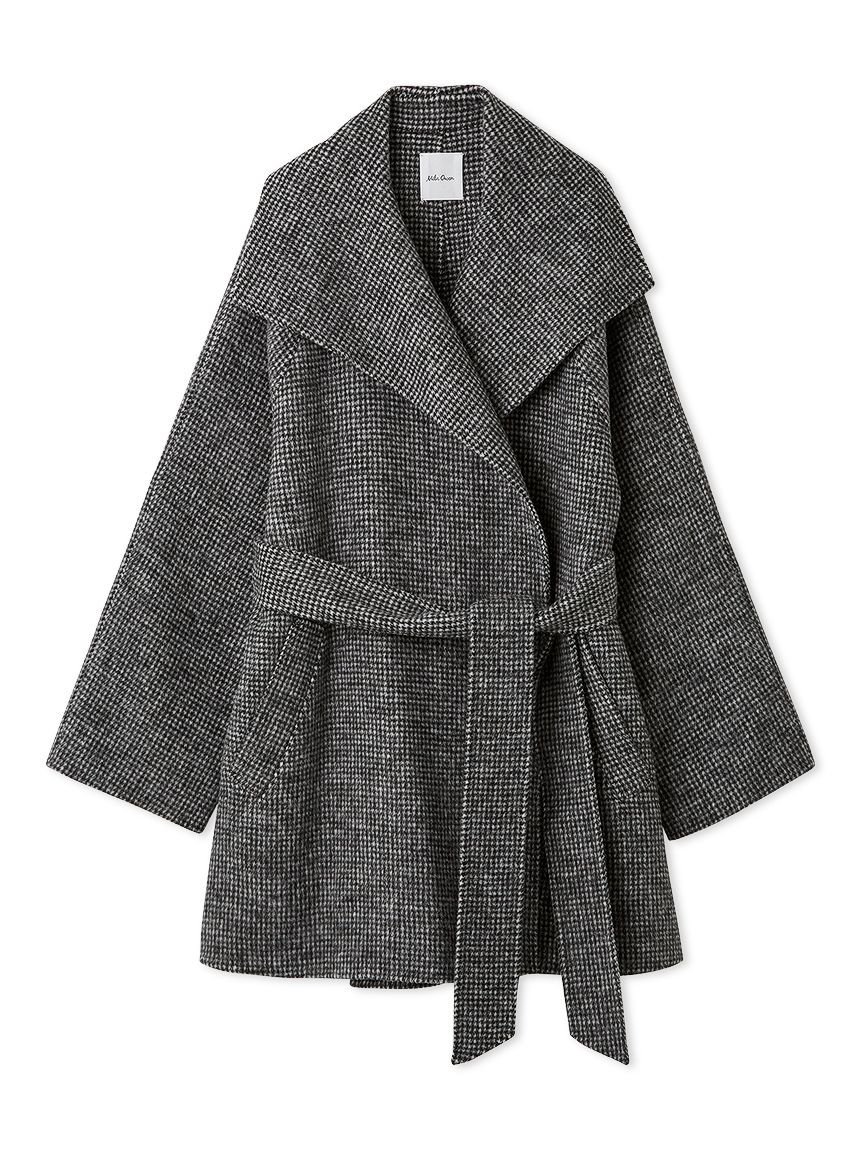 Mila Owen｜共ベルト付きビックカラーミディ丈コート | Rakuten