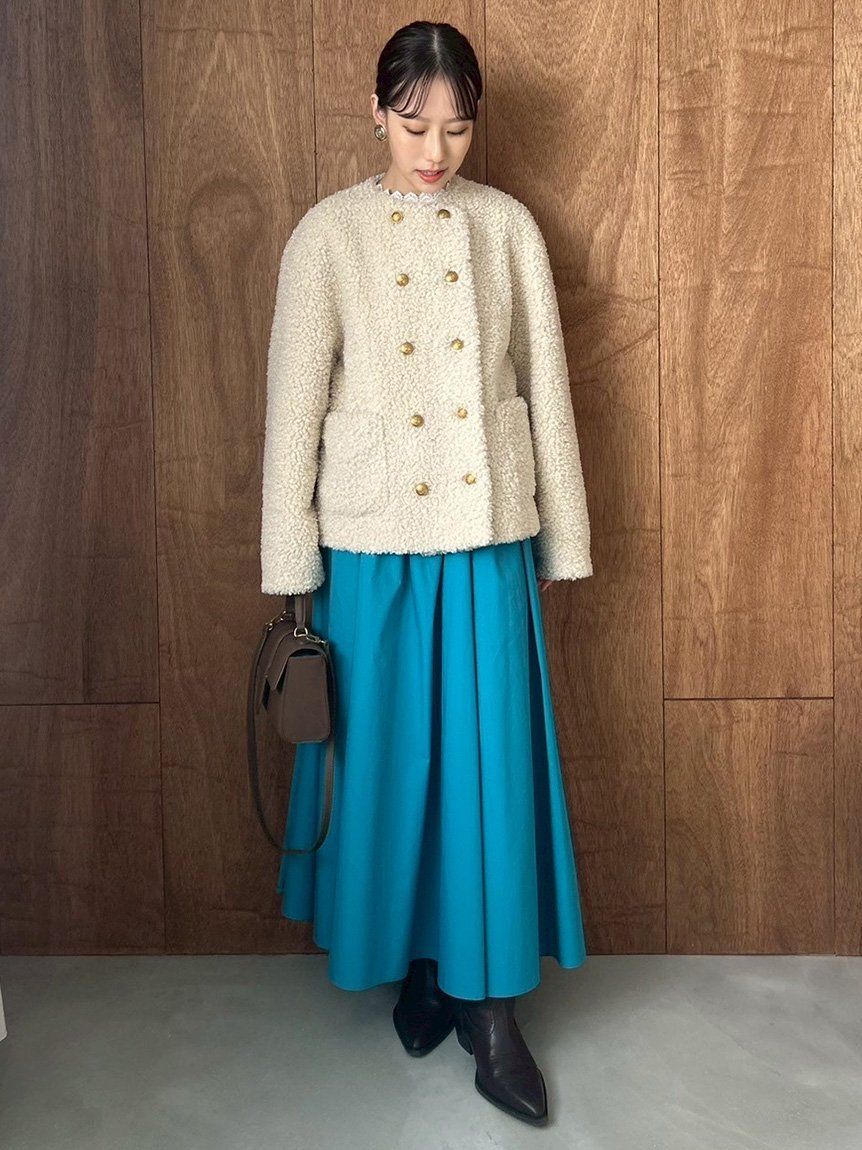 Mila Owen｜金釦カールファージャケット | Rakuten Fashion(楽天