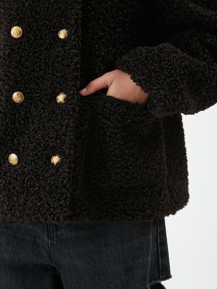 Mila Owen｜金釦カールファージャケット | Rakuten Fashion(楽天