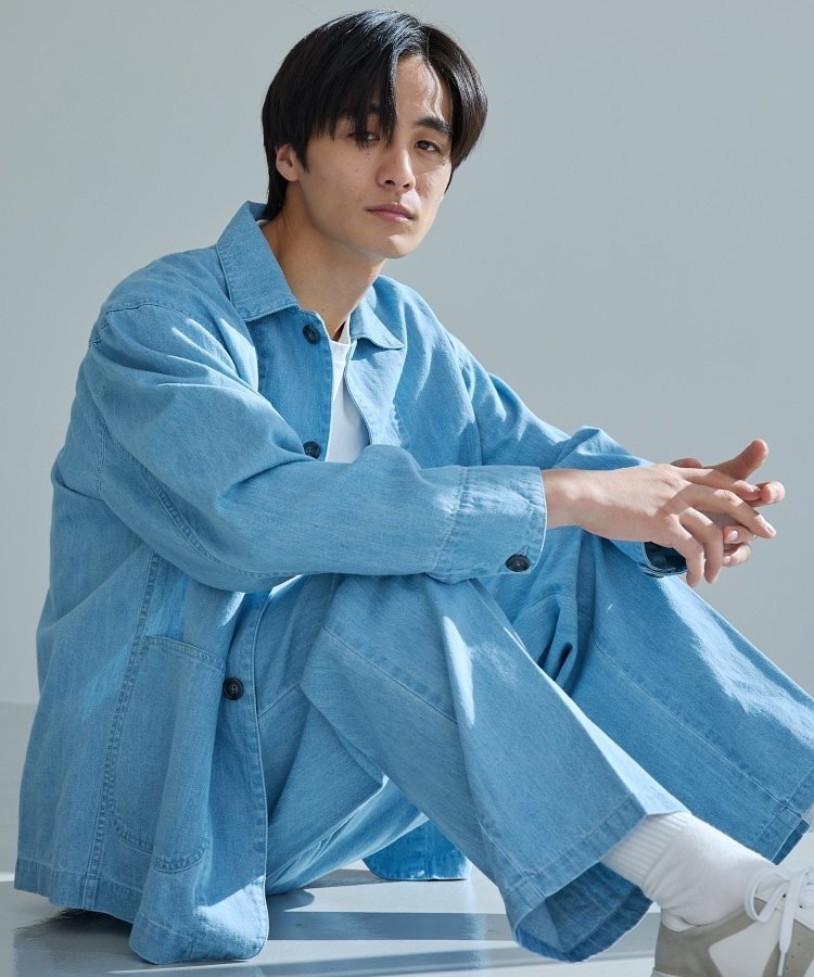 THE SHOP TK｜綿麻デニムカバーオール セットアップ可 | Rakuten