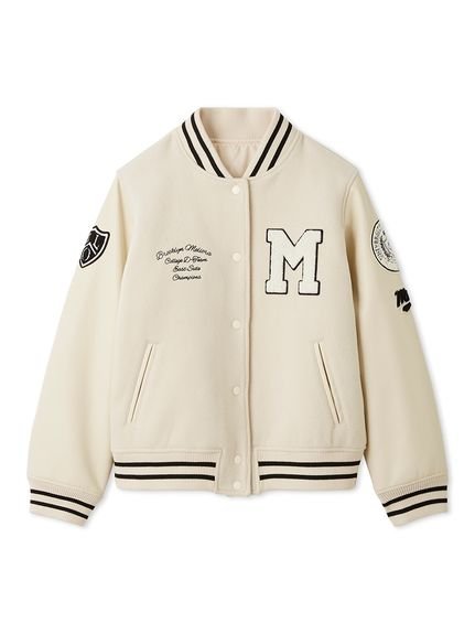 Mila Owen｜ワッペンスタジアムジャンバー | Rakuten Fashion(楽天