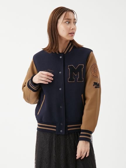 Mila Owen｜ワッペンスタジアムジャンバー | Rakuten Fashion(楽天