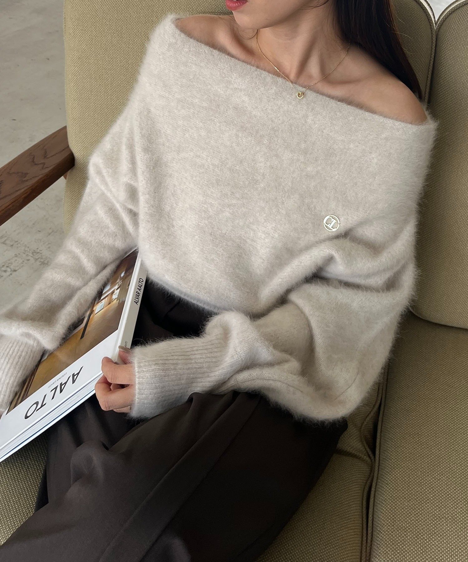 マ*ん様 新品未使用 CAPRICIEUX LE'MAGE FOXカシミヤニット CAPRICIEUX LE'MAGE（カプリシューレマージュ） ニット セーター FOX