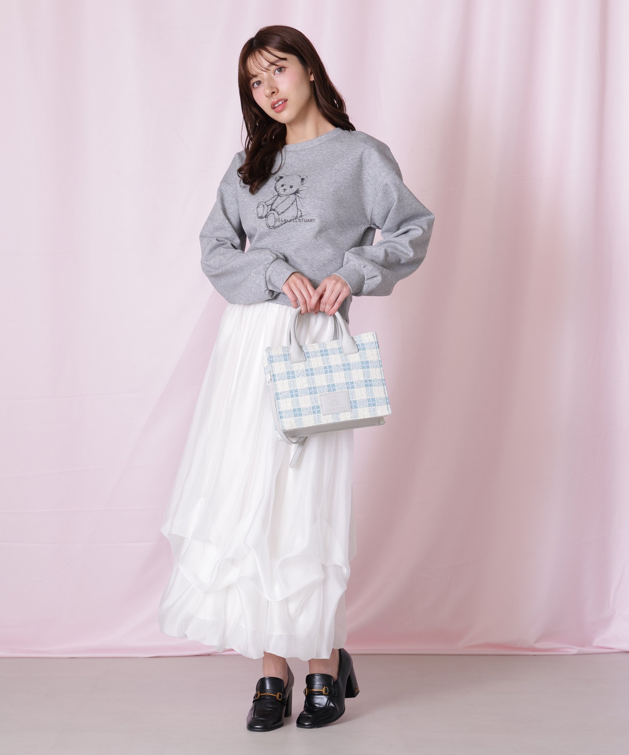 JILL by JILL STUART｜ツイードチェックトートバッグ | Rakuten