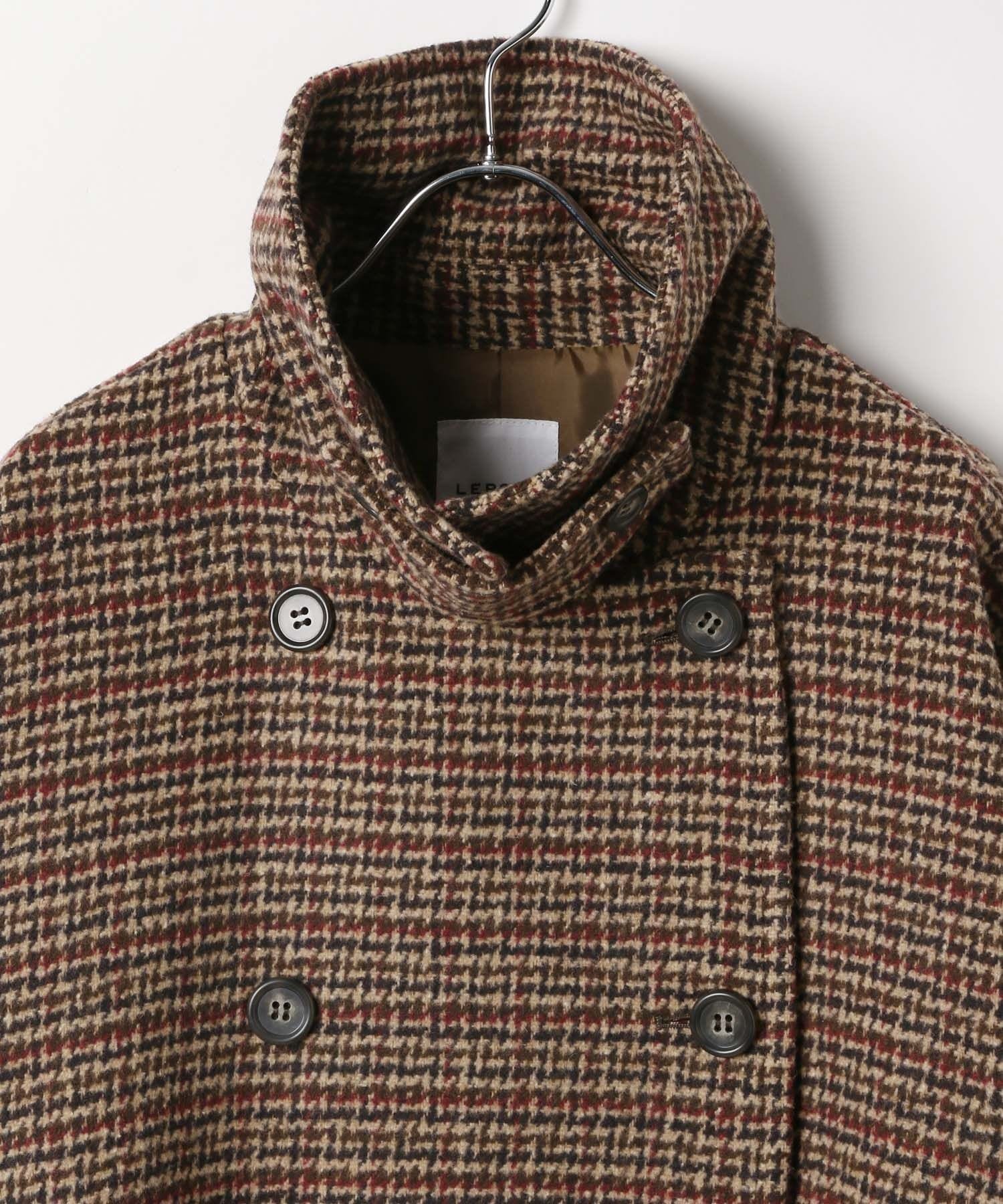LEPSIM｜ウーリーダブルミドルチェックコート | Rakuten Fashion(楽天
