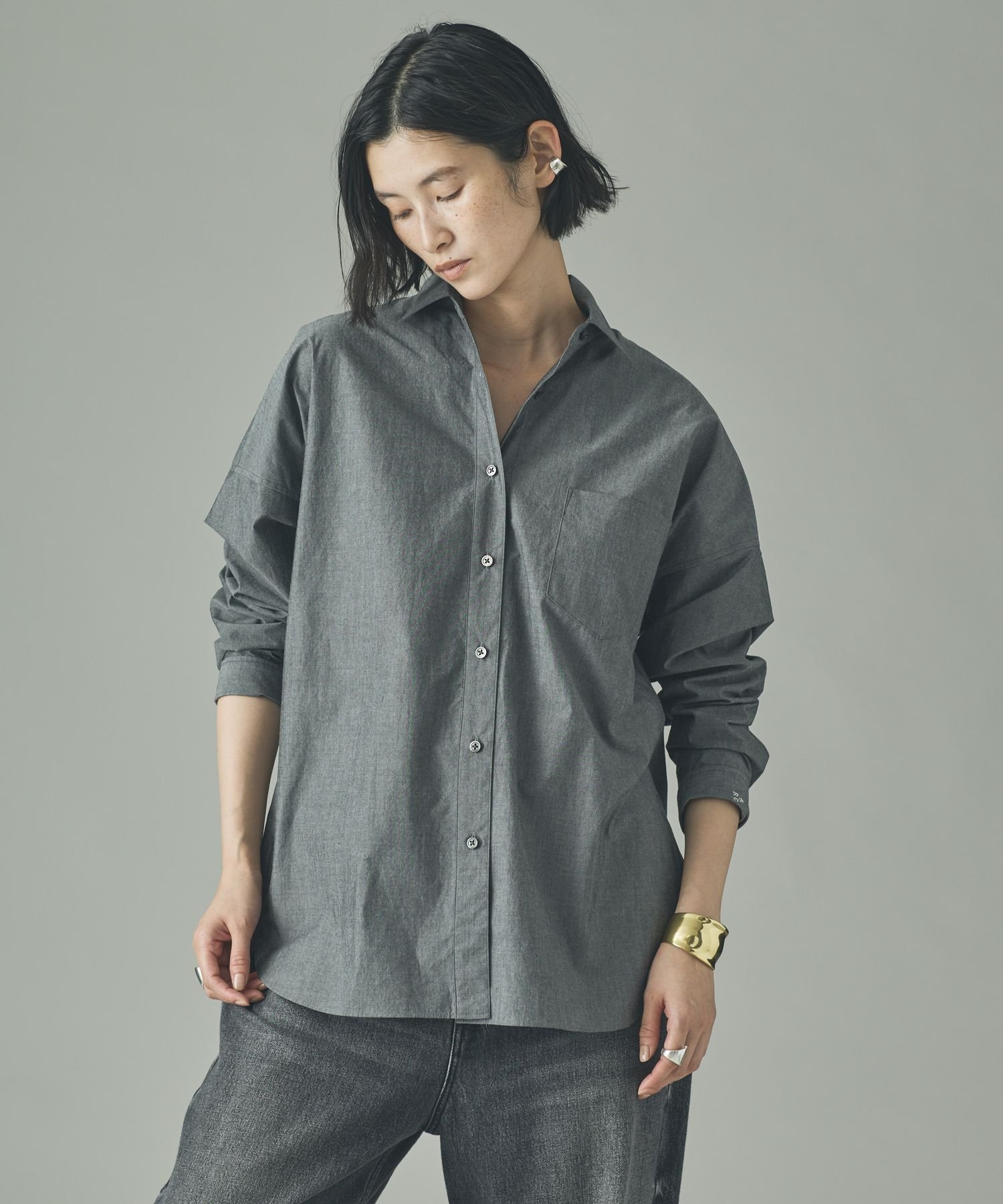 Curensology ＜＆RC＞ビッグシャツ美品 Curensology｜<&RC>ビッグシャツコンビ | Rakuten Fashion(楽天