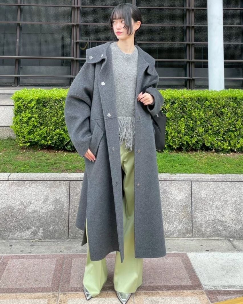 LE CIEL BLEU｜フードダブルフェイスコート / Hooded Double-Face Coat
