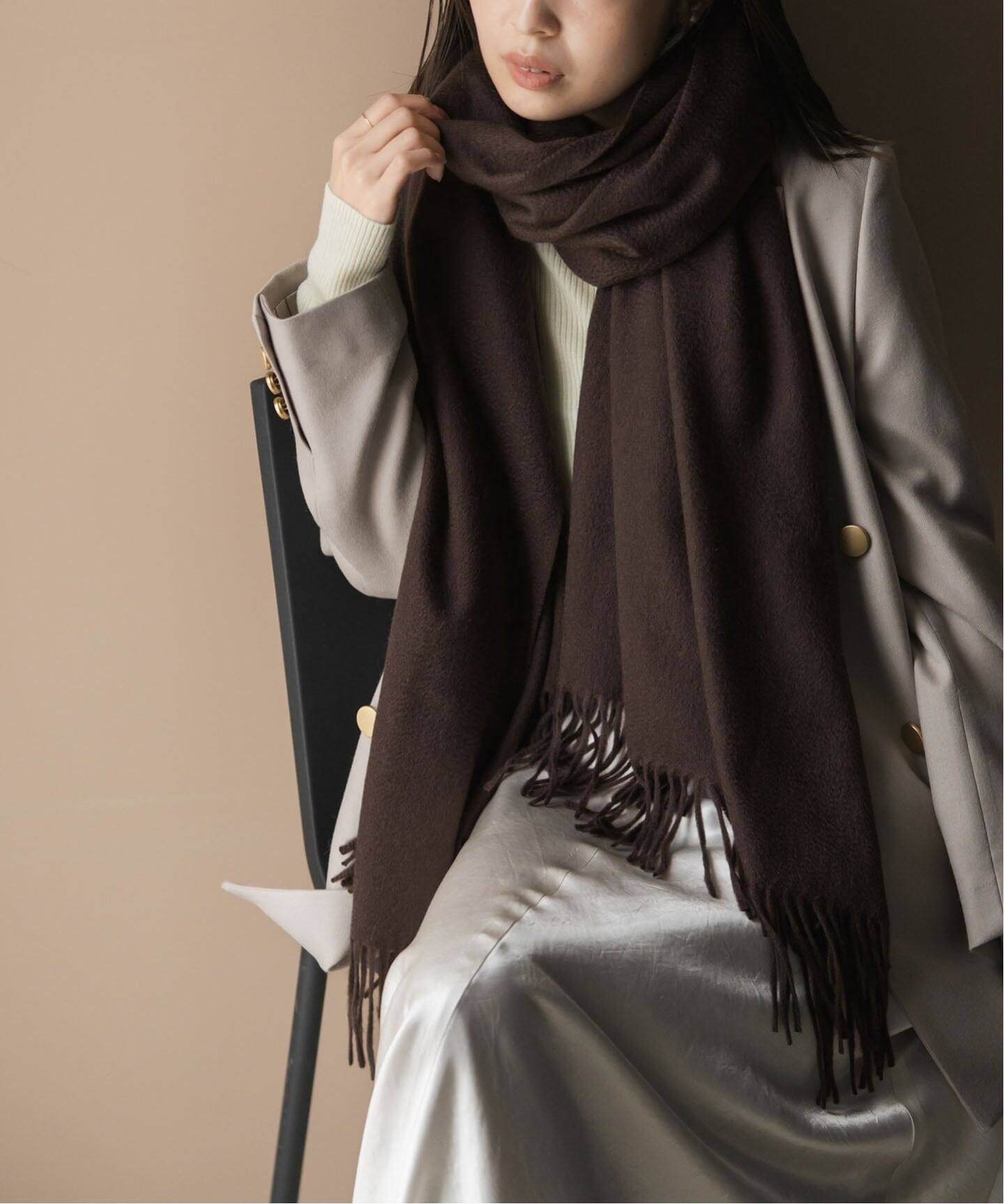 NOBLE｜《追加2》オリジナルカシミヤストール | Rakuten Fashion(楽天