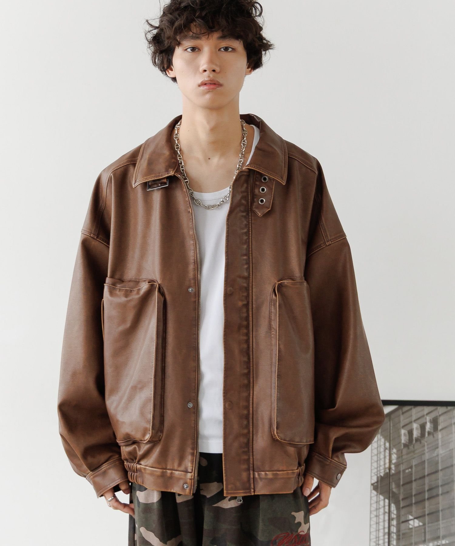 PAGEBOY｜PBLIM ウォッシュドレザーブルゾン | Rakuten Fashion(楽天