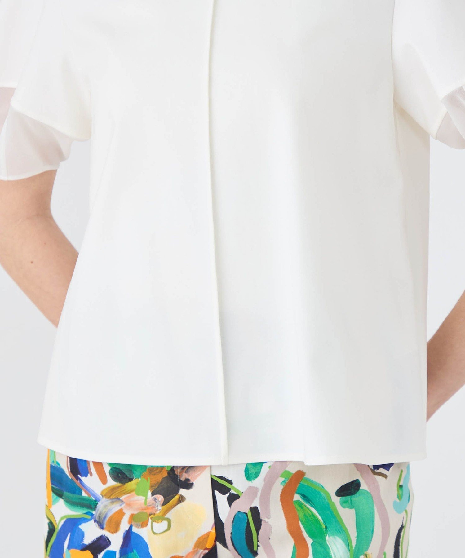 TOMORROWLAND｜ジャージーコンビ ランタンスリーブプルオーバー