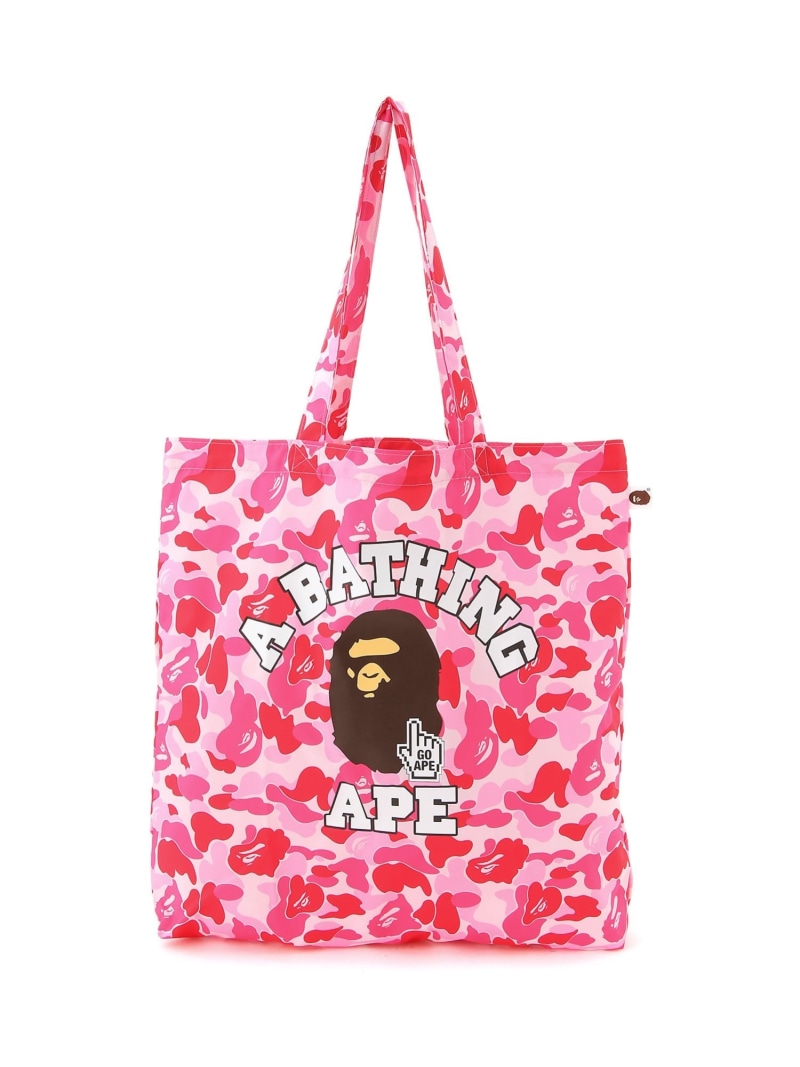 楽天市場】A BATHING APE BAPE CAMO GO APE POINTER COLLEGE TOTE BAG