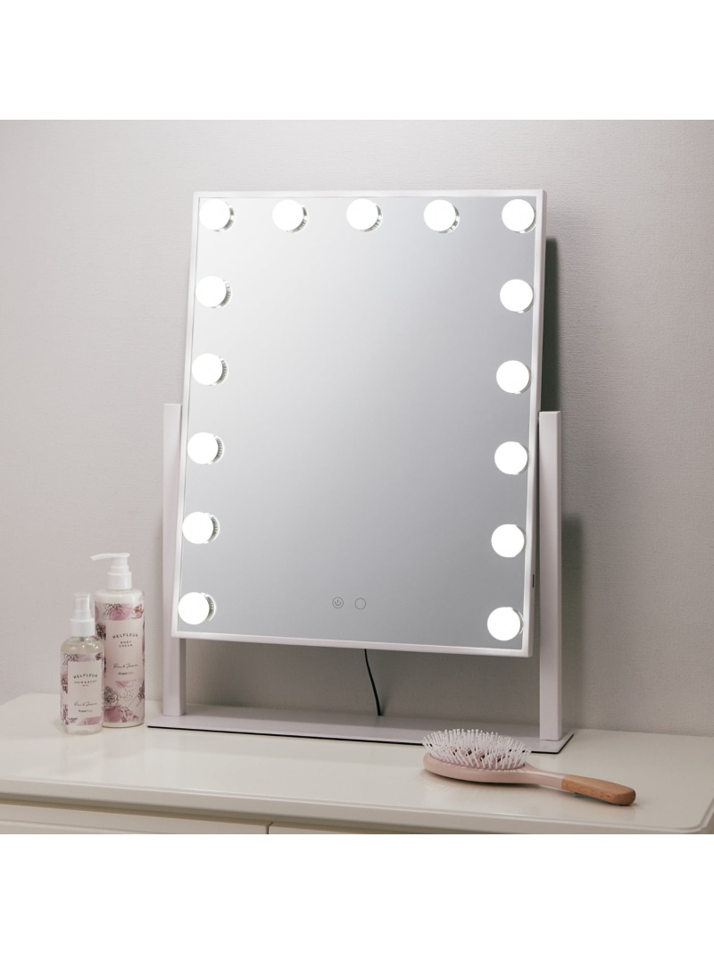 楽天市場】Francfranc フッツェ ハリウッドミラー スクエア L ホワイト