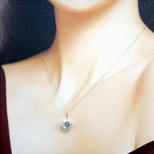 楽天市場】K18 モアサナイト 3.5cts ペンダントトップ WG YG ラウンド