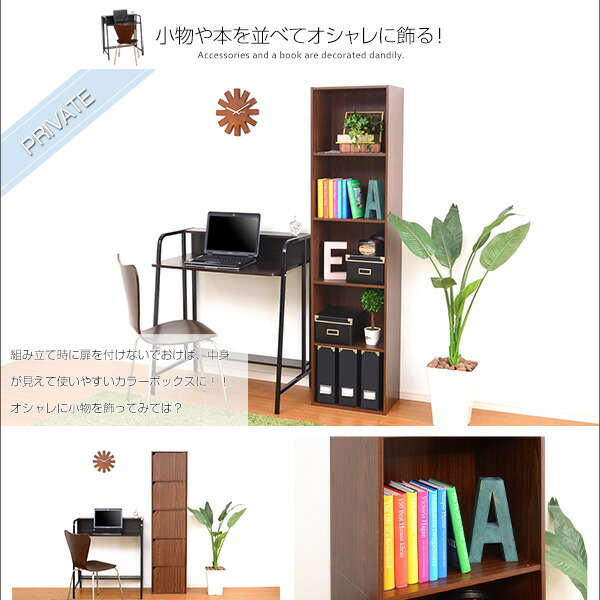 楽天市場】【レビュー特典】 A4サイズ収納OK！扉付きカラーボックス