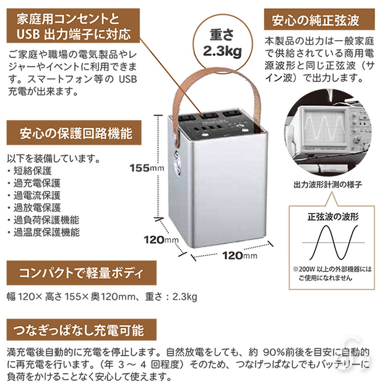 楽天市場】DEAR LIFE (ディアライフ) エナジープロCUBE ポータブル