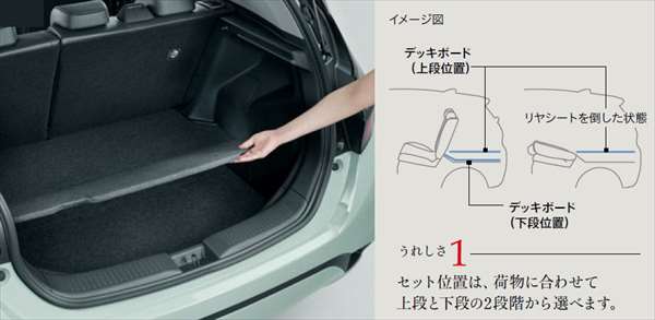 楽天市場】『アクア』 純正 MXPK11 MXPK16～ アジャスタブルデッキ