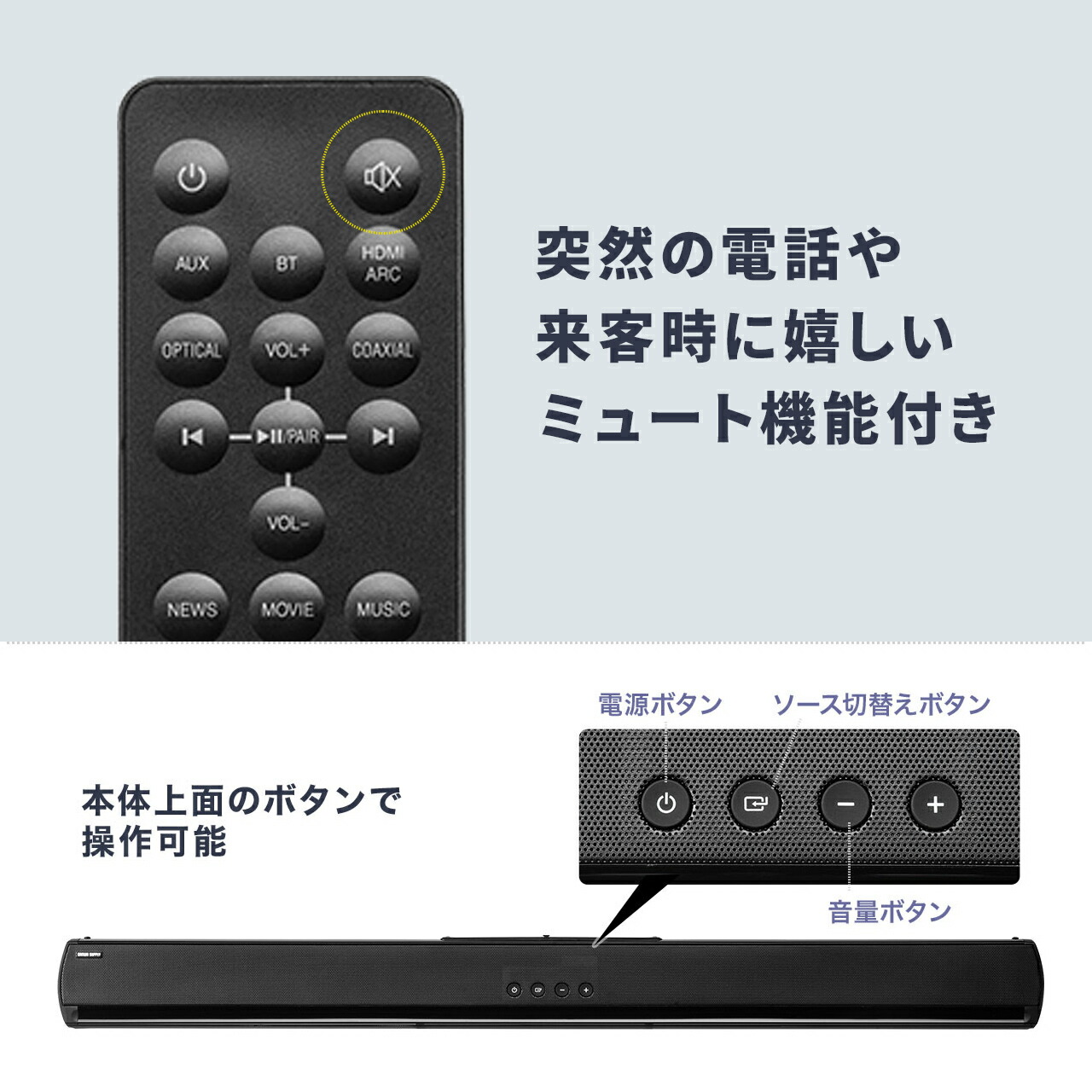 楽天市場】【楽天1位受賞】サウンドバー スピーカー HDMI 電源連動