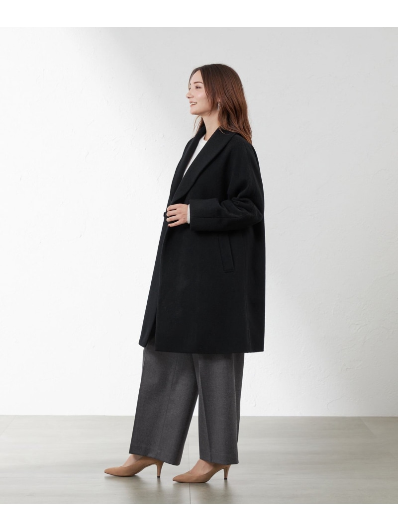 楽天市場】【SALE／33%OFF】【アクアドロップ】ショールカラーコート