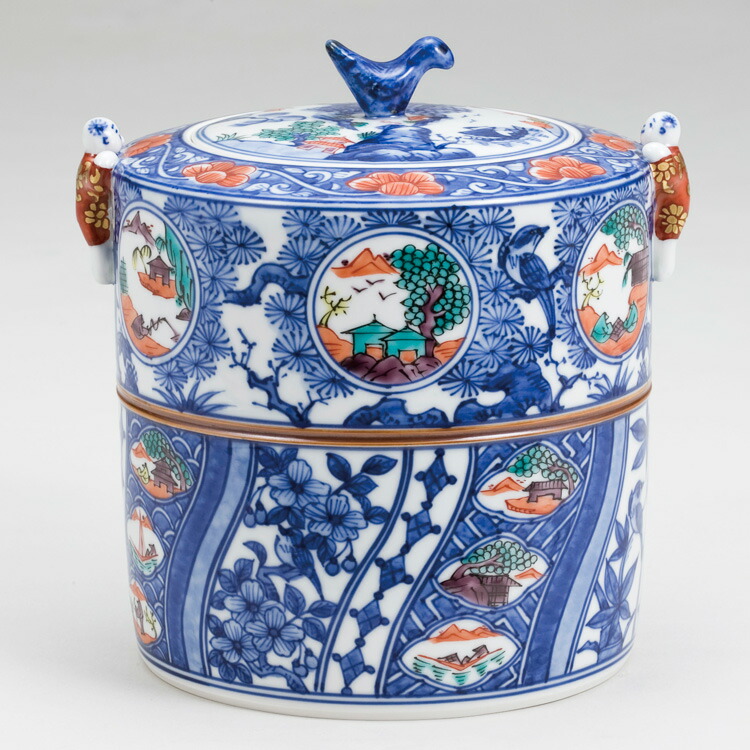 水指 色絵 花島 二閑人 幸風作 茶道具 古物品 楽天市場】茶道具 茶道