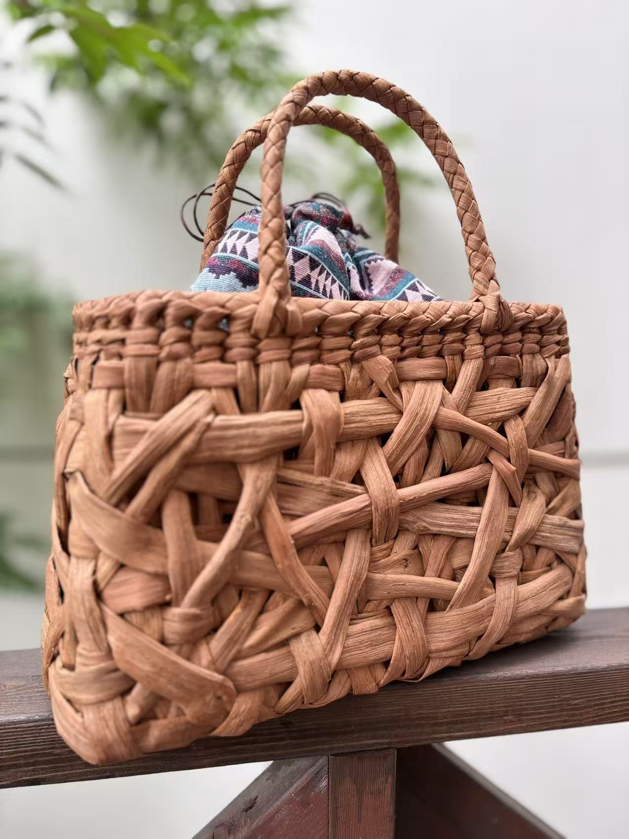 お取り置き 山葡萄カゴバッグ 山葡萄 かごバッグ 1年保証付き 内布付き