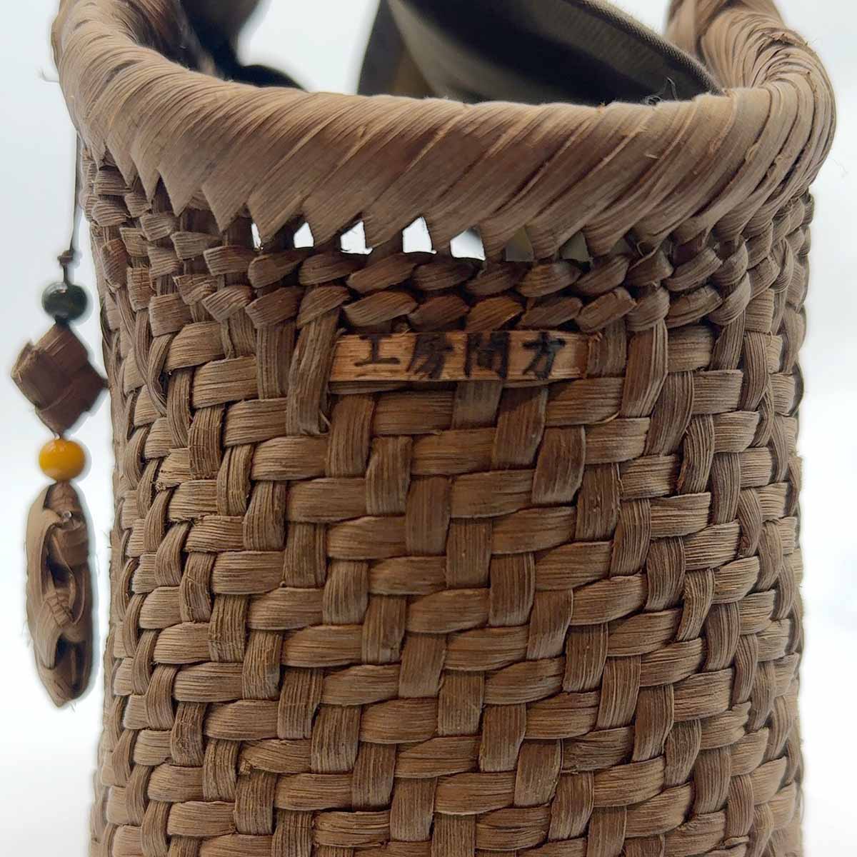 楽天市場】奥会津 山葡萄 かごバッグ 編み組細工 菅家藤一 山ぶどう籠