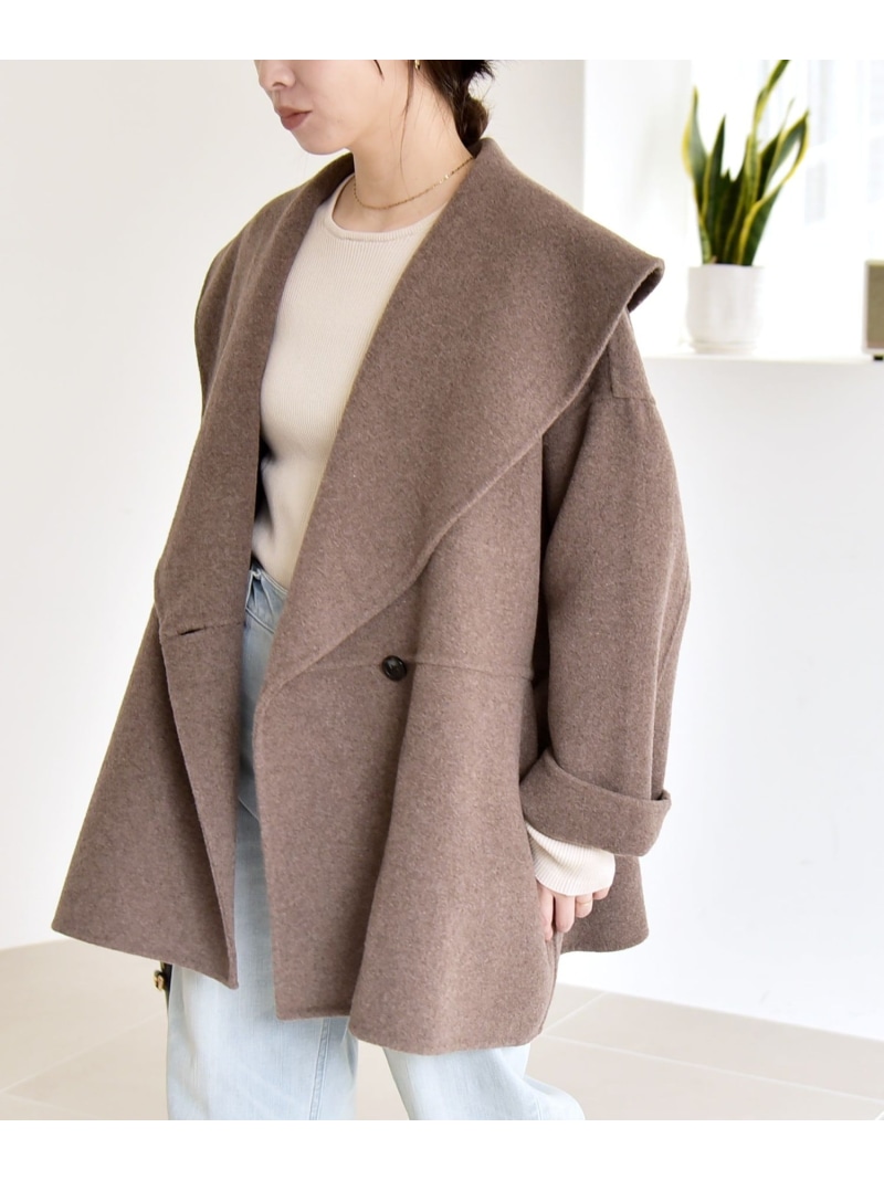 楽天市場】quaranciel: リバー ケープ ショート コート 25AW