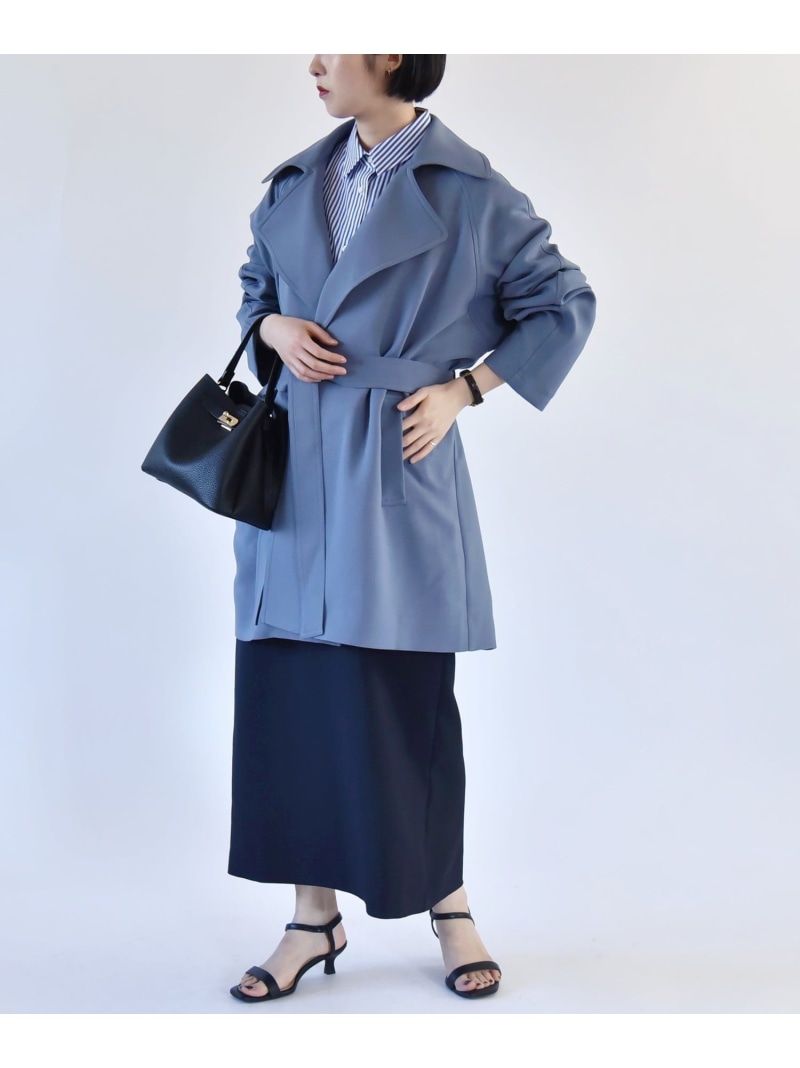 楽天市場】quaranciel:＜洗濯機可能＞ダブルクロス ハーフ トレンチ