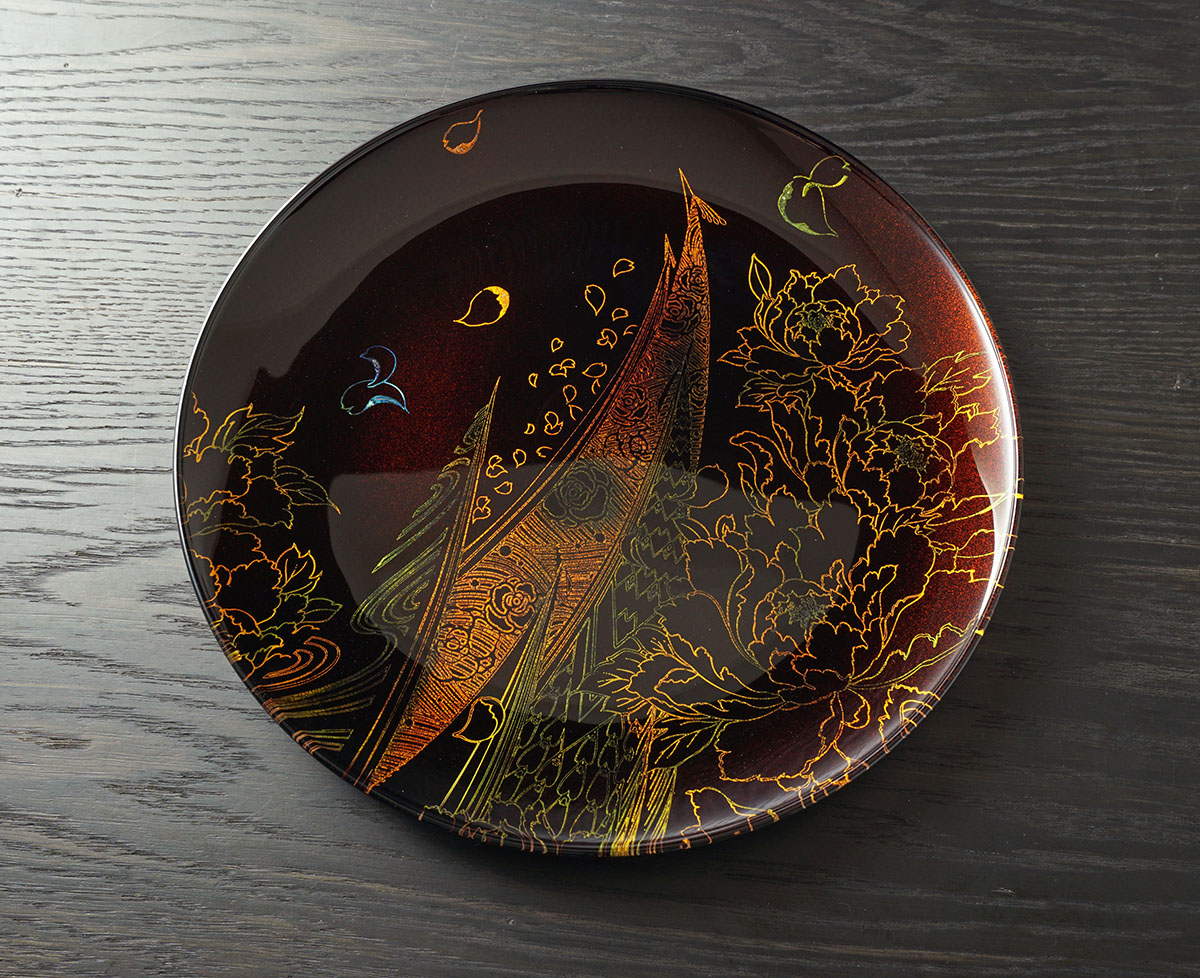 楽天市場】【ポイント20倍】 蒔絵 MAKIE 梨地 登り孔雀（乱） フラット