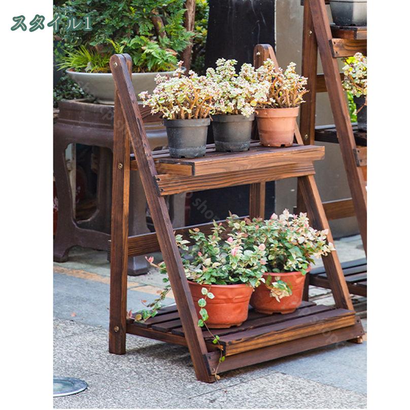 折畳み式フラワーベース タイル 花台 フラワースタンド ガーデン 411