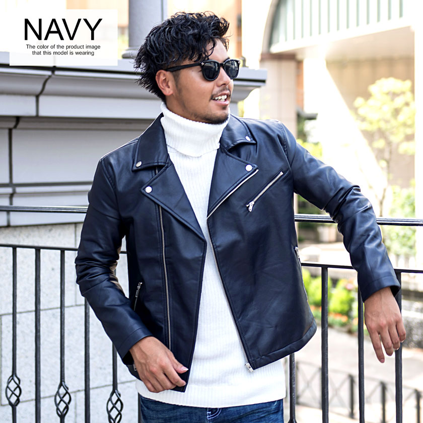 楽天市場】【送料無料】ライダースジャケット ダブル メンズ ブランド