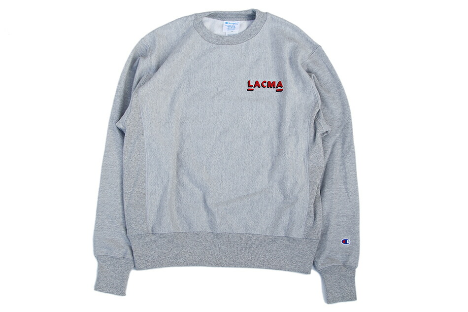 楽天市場】Champion REVERSE WEAVE 「LACMA」 CREW SWEAT GREY
