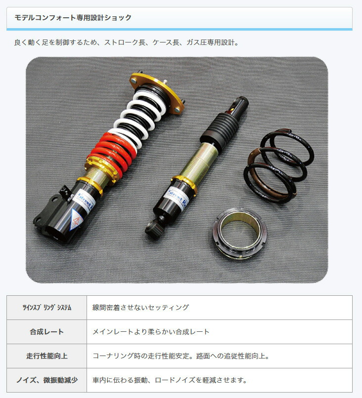 楽天市場】ストリートライド/車高調/MODEL COMFORT TYPE-K2/減衰力15段