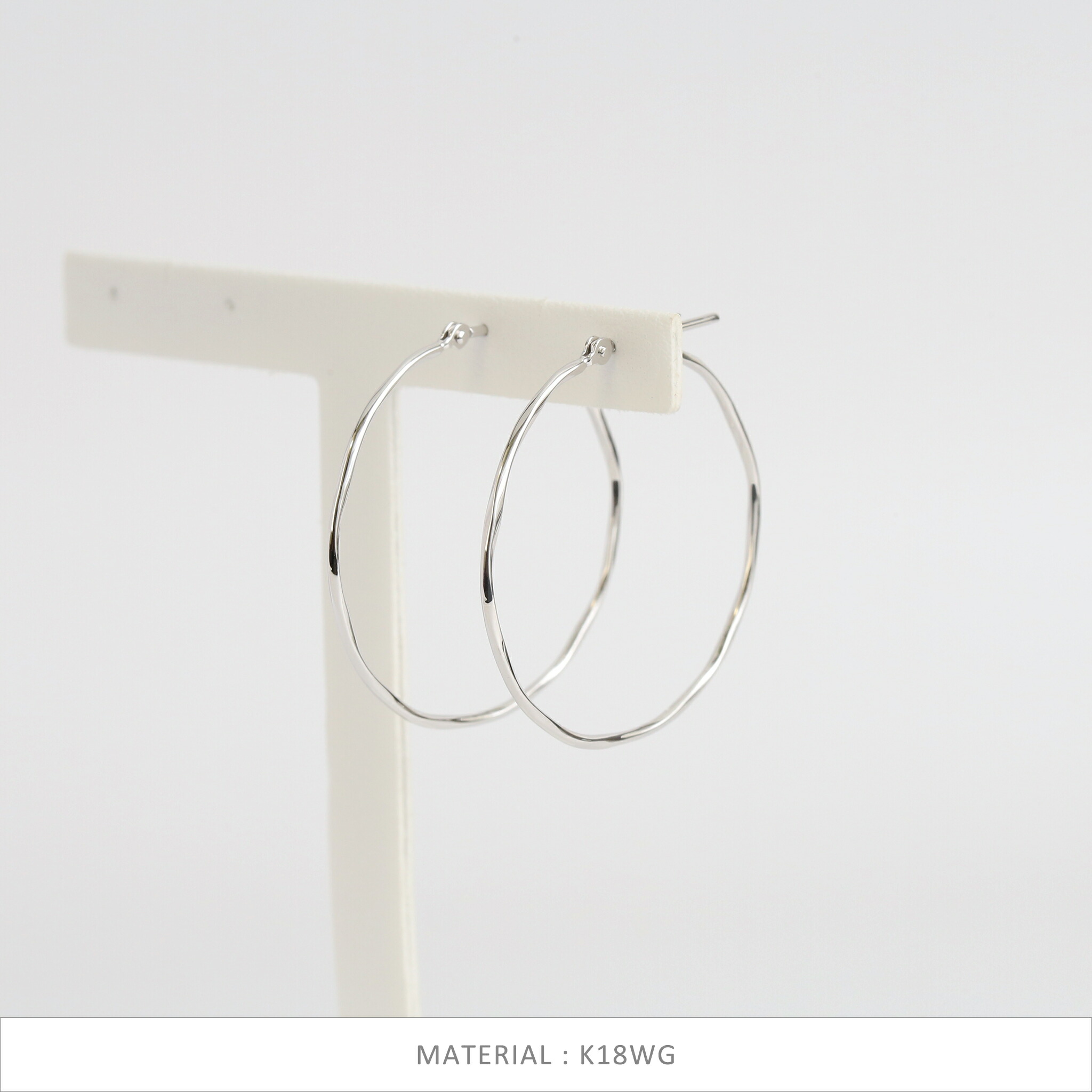 楽天市場】【Torquent Hoop Pierce M】 K10/K18/Pt900 ツイスト 地金