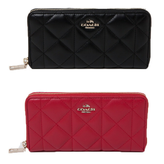 楽天市場】コーチ COACH 小物(財布) キルテッド レザー アコーディオン