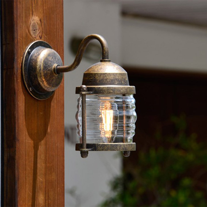 楽天市場】ポーチライト 門灯 玄関灯 「真鍮ガーデンライト BR1710 LED