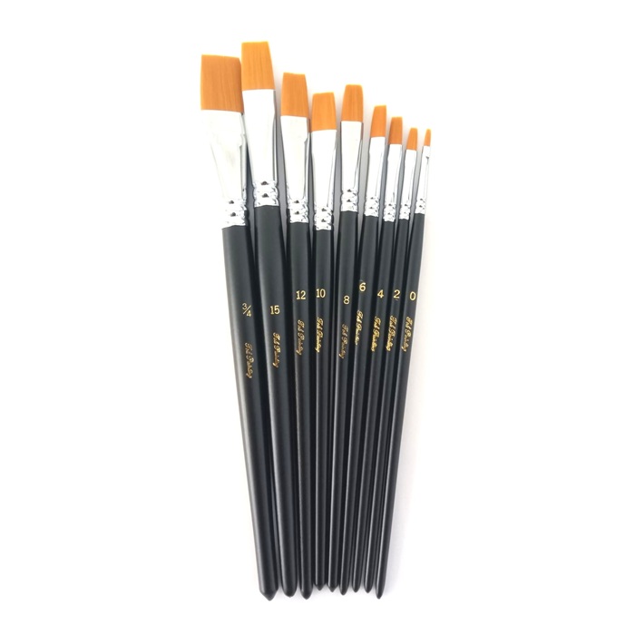 楽天市場】トールペイント用 ナイロン 平筆 0号 takeda タケダ 70-5410