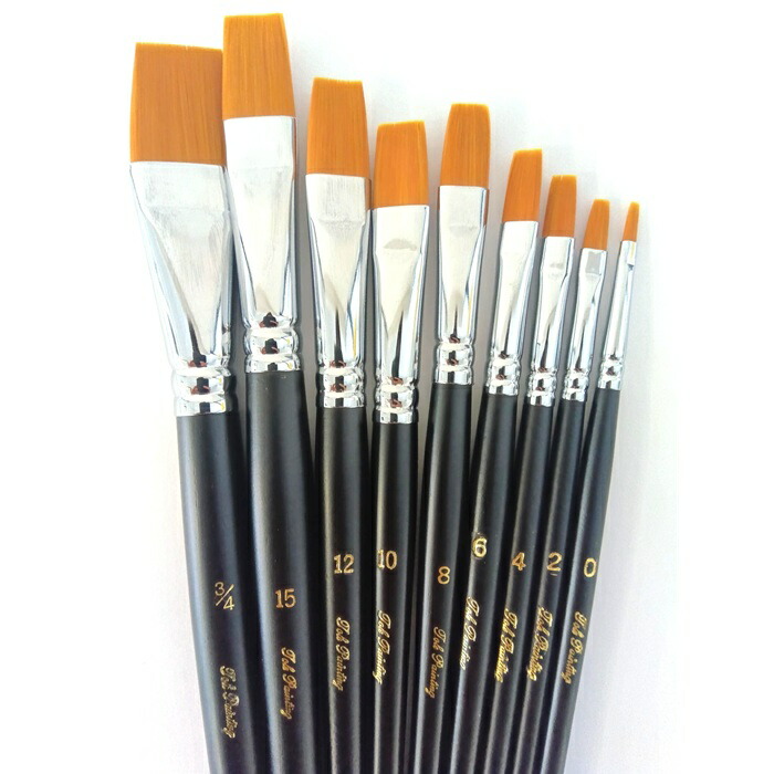 楽天市場】トールペイント用 ナイロン 平筆 4号 takeda タケダ 70-5430