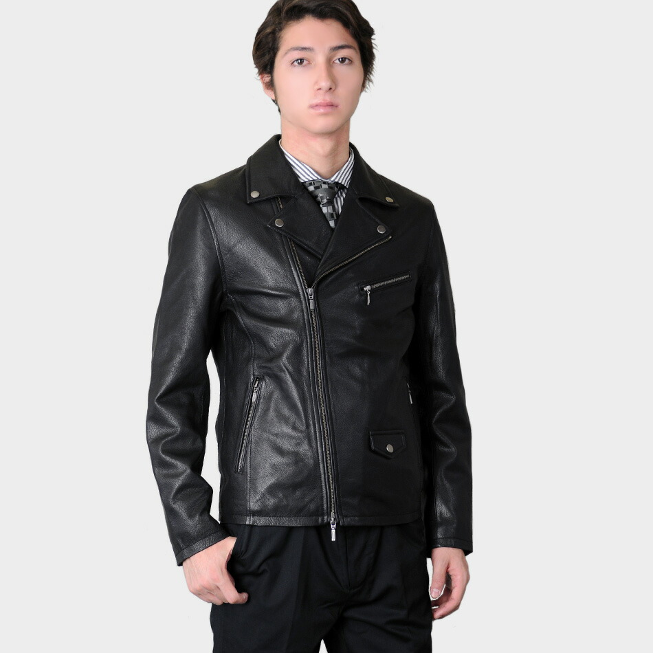 楽天市場】【ポイント10倍】レザージャケット メンズ 本革 ゴート