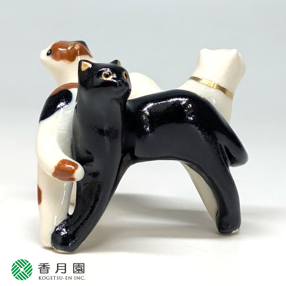 楽天市場】○【茶道具 / 蓋置】 三ツ猫 今岡三四郎 作 (桐箱) 【即納