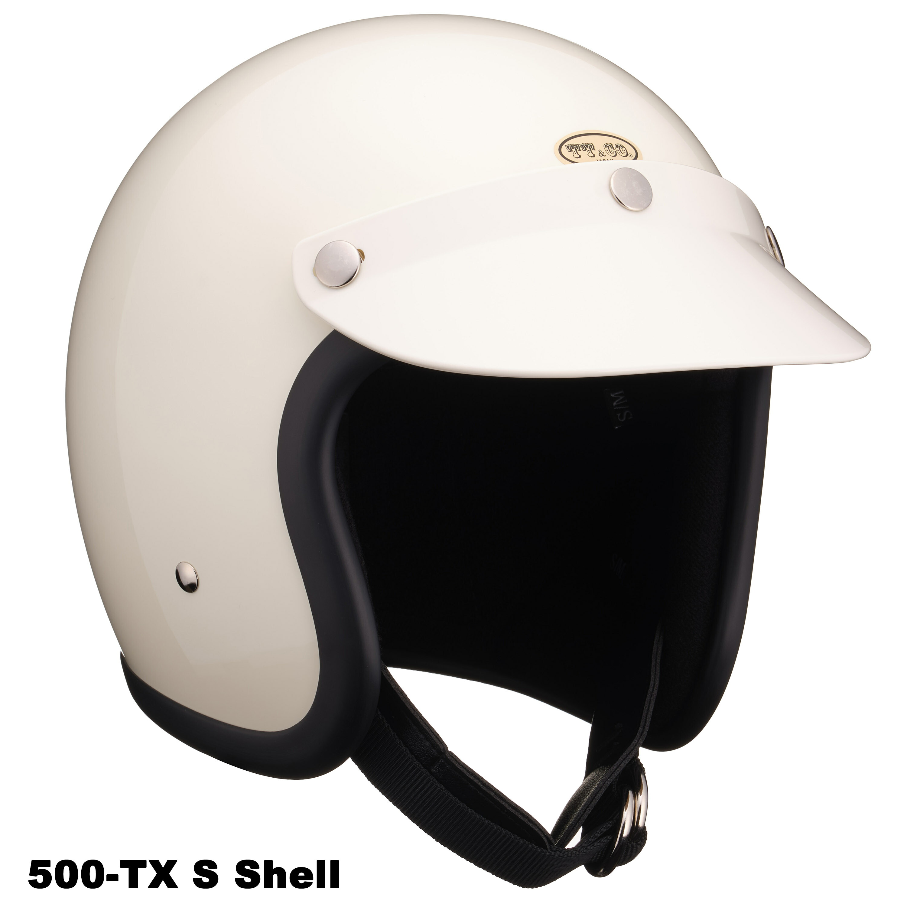 楽天市場】TT&CO. FIRST VISOR アイボリー ジェットヘルメット