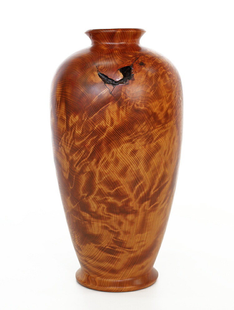 楽天市場】【総高48cm】屋久杉 虎瘤 飾り壺仕様：無垢 / 素材：屋久杉