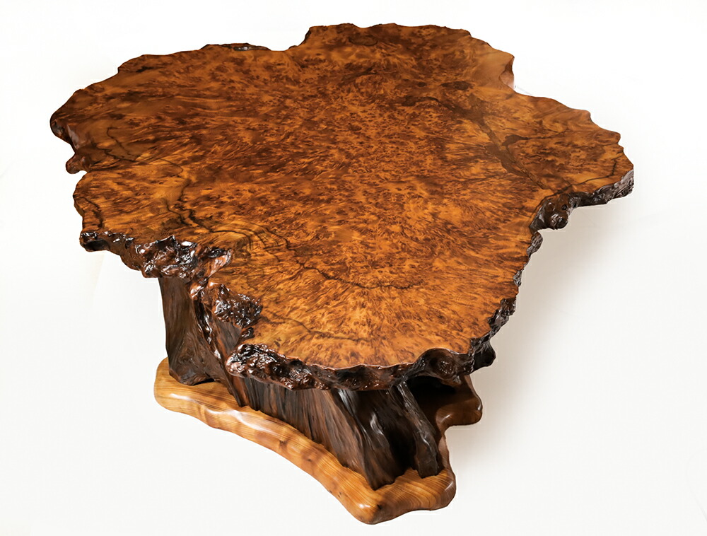 楽天市場】屋久杉 一枚板 テーブル 仕様：無垢 / 素材：屋久杉泡瘤（座